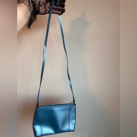 Christian Dior RARE Metallic Blue Leather Crossbody Bag with COA - Picture 16 of 16